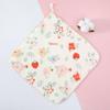 4-Layer Cotton Gauze Baby Towel - Soft, Class A, Small Square for Children and Kindergarten Use