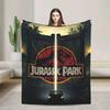 Jurassic Park Flannel Blanket for Dinosaur Lovers  Soft Warm Bedding Throws Child Bedspread Living Room Sofa Bed Cover