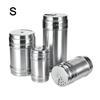 Stainless Seasoning Can Rotation Leak-proof Dredge Shaker Home Kitchen Seasoning Bottle
