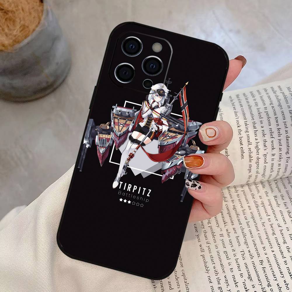 

Azur Lane Phone Case For iPhone 17, 16,15,14,13,12,11 Plus,Pro Max, Others Soft Black Cover iPhone17ProMax