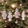 Christmas Christmas Decorations Shining Christmas Tree Decorations Christmas Atmosphere Candy Shape Christmas Ornaments 4PCS/Set