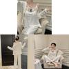 Homewear Set With Butterfly Bow Design And Island Plush Fabric For Cozy Winter Relaxation
