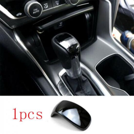 For Honda Accord 2018- Gloss Black Titanium Console Gear Shift Knob Cover