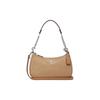 Teri 25 Zipper Closure Leather Shoulder Bag Women Shoulder Bag Beige CA173-SVVFQ