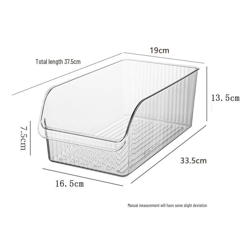 Transparent Refrigerator Egg Storage Organizer with Freshness Drawer