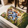 Halloween Friends Parade Floor Mat Suitable for Study room Dormitory Foyer Decorate room Antislip Carpet Office home decor Best for Christmas