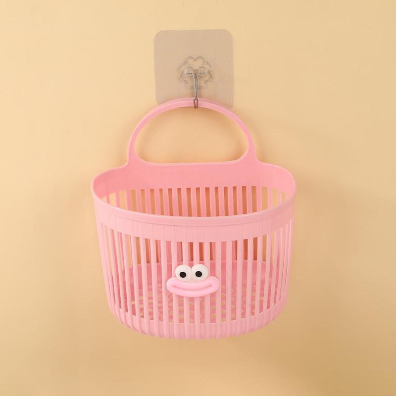 Multi-functional Wall-mounted Hanging Storage Basket for Bathroom Towels and Kitchen Items