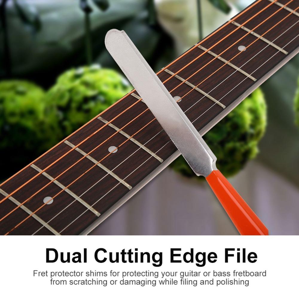 Silver Guitar Leveling Tool Metal Fret Repair Kit Fret Crowning File  For Guitar Repair