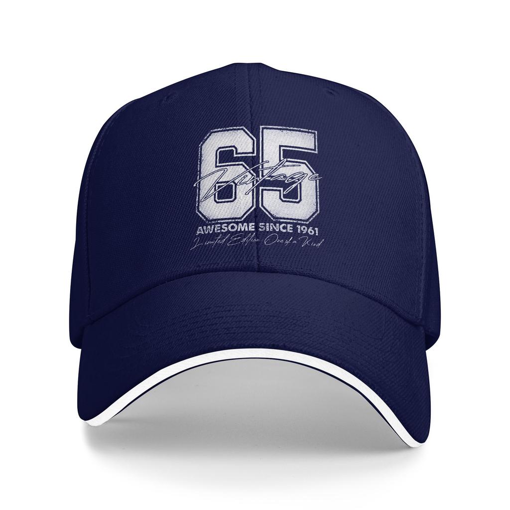 65 Year Old Gifts Vintage 1961 Limited Edition 65th Birthday Baseball Cap  Kpop Rock Sun-Proof Hip Hop Hats Custom Baseball Caps