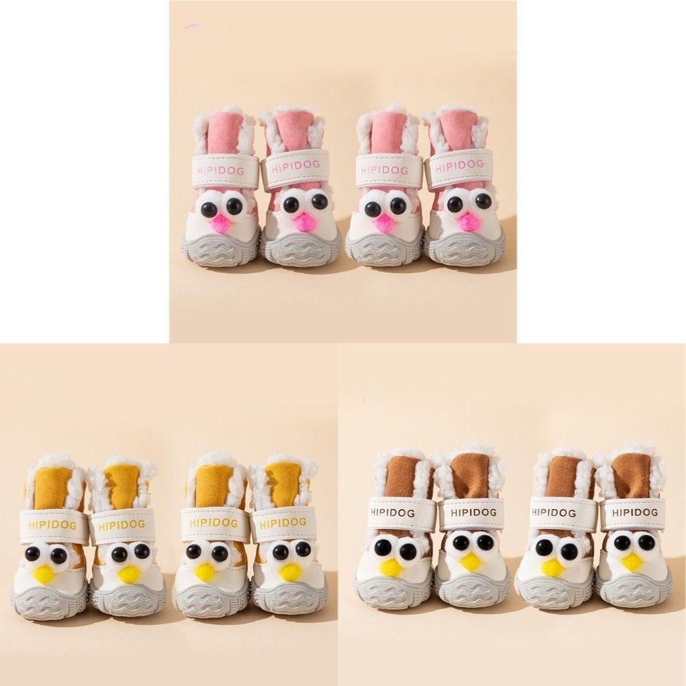Protiskluzové sněhule pro domácí mazlíčky Odolné psí fleecové boty Pohodlné boty pro domácí psy Venkovní