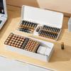 Battery Storage Box, Wear-resistant Data Cable Casing, Large Capacity, PP Battery Evaluation, Anti Fall