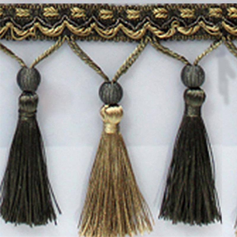 100cm Bordino con Nappe Bicolore Merletto da Cucito Bordure Pendente Frange Tende Cuscino Divano Tavolo Rivestimenti Decorazioni Accessori