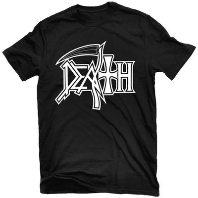 DEATH New Logo (White On Black) T-Shirt NEW! Relapse Records TS4156