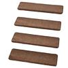 Pack of 4 Pineapple Texture Stair Mats for Slip Resistance and Low Maintenance in Modern Homes