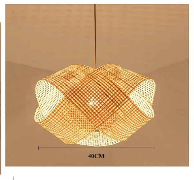 

40/50 см Чайный столик для чайной комнаты, отель, ресторан, японские бумажные лампы, бамбуковая люстра, Durlite, новый китайский стиль, креативный ресторан