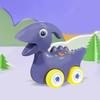Pull Back Dinosaur Car Toys for Kids Cartoon Dino Figures Vehicle