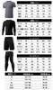 Sportswear Compression Wear 4 Piece Set Sweat Absorbent Quick Drying Training Wear Long Sleeve Short Sleeve Running Wear Jersey Top and Bottom Set