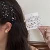4Pcs Fashion Simple Black and White Polka Dot Geometric Hair Clip Vintage Fabric Water Droplet BB Clip Side Clip Bangs Clip