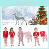 European And American Printed Christmas Home Clothing Suit For Parents And Children