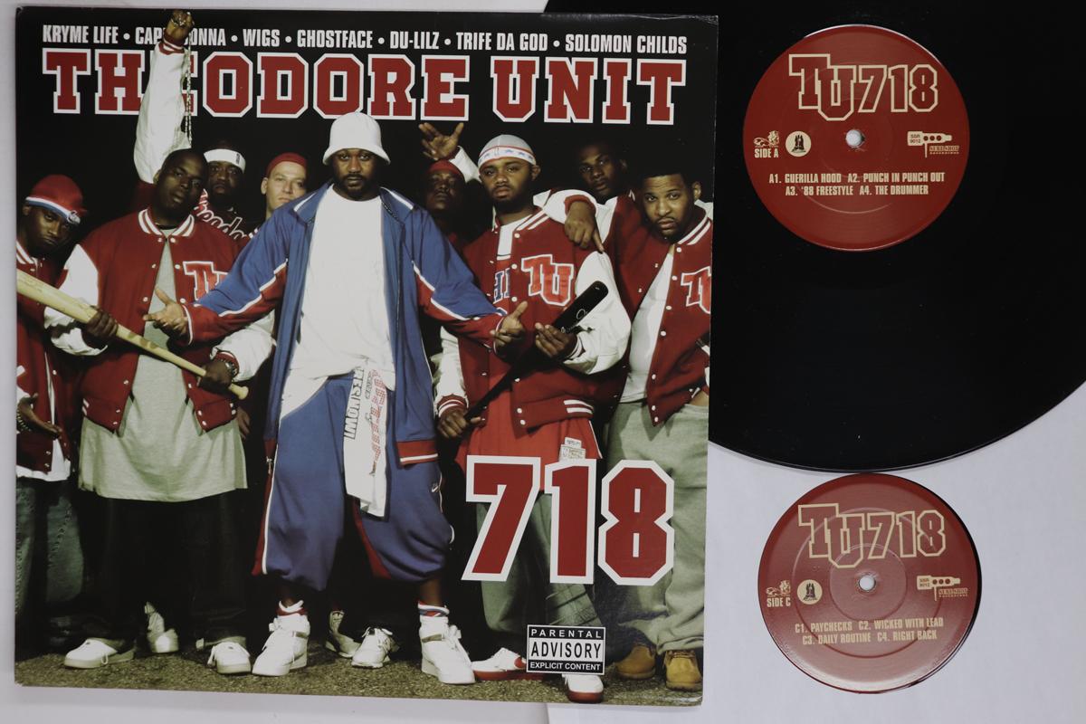 Виниловая пластинка THEODORE UNIT 718 SSR9012 SURE SHOT RECOR 2004 US Rap HipHopRB Б/у