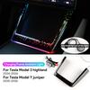 Car Wireless Charging Frame Light for Tesla Model Y Juniper 2025 2026 Highland Model 3 2024-UP Grand Starry Atmosphere Trim LED