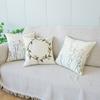 45x45cm Cotton Sofa Pillowcase Cojines Decoration Living Room Floral Embroidery Throw Cushion Cover Headboard Pillowcases