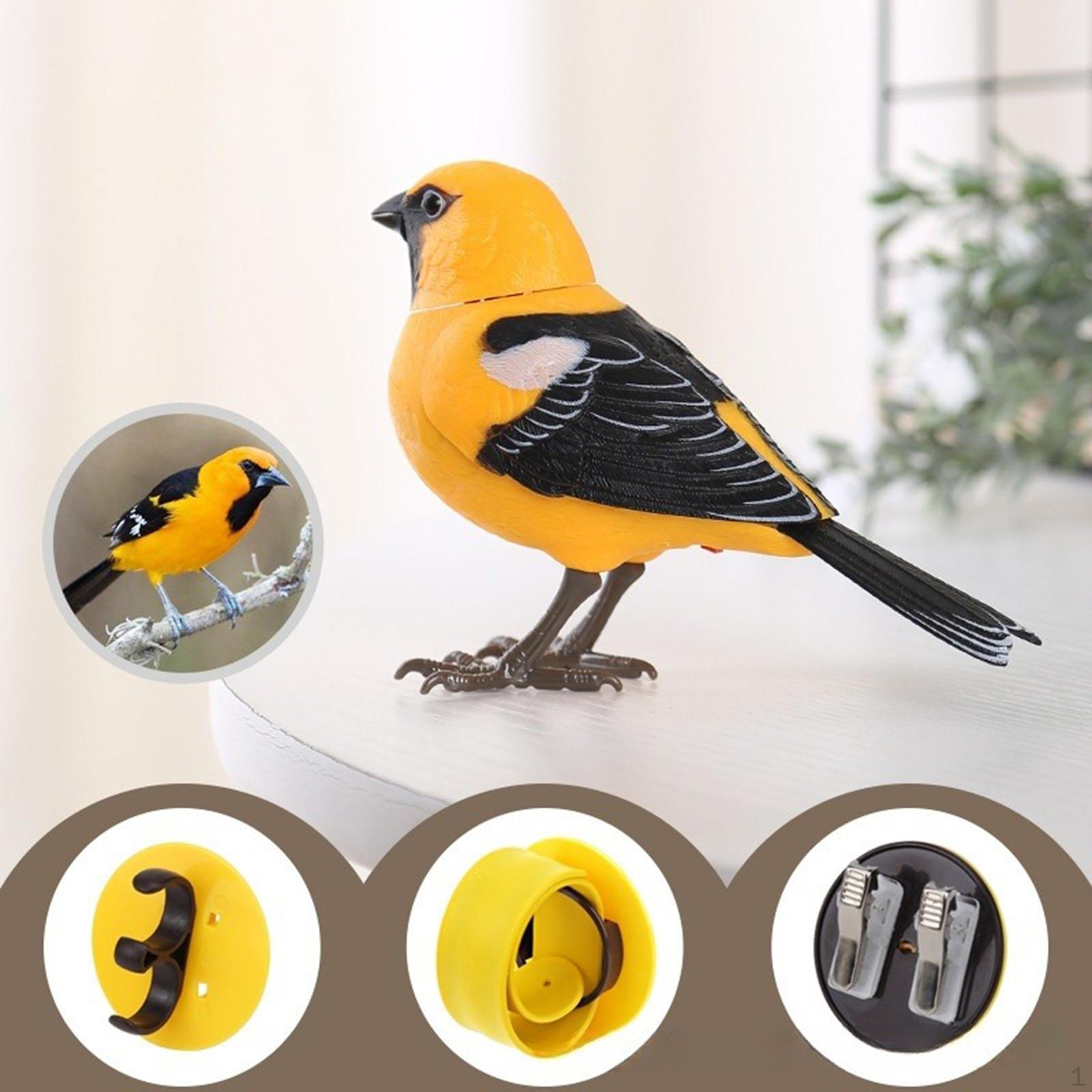 

Электрическая поющая и щебечущая птица, декор для дома, фигурка, игрушка для детей Oriole