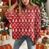 Christmas Crochet Sweater For Women, Christmas Knitted Pullover, Christmas Cozy Fall And Winter Sweater