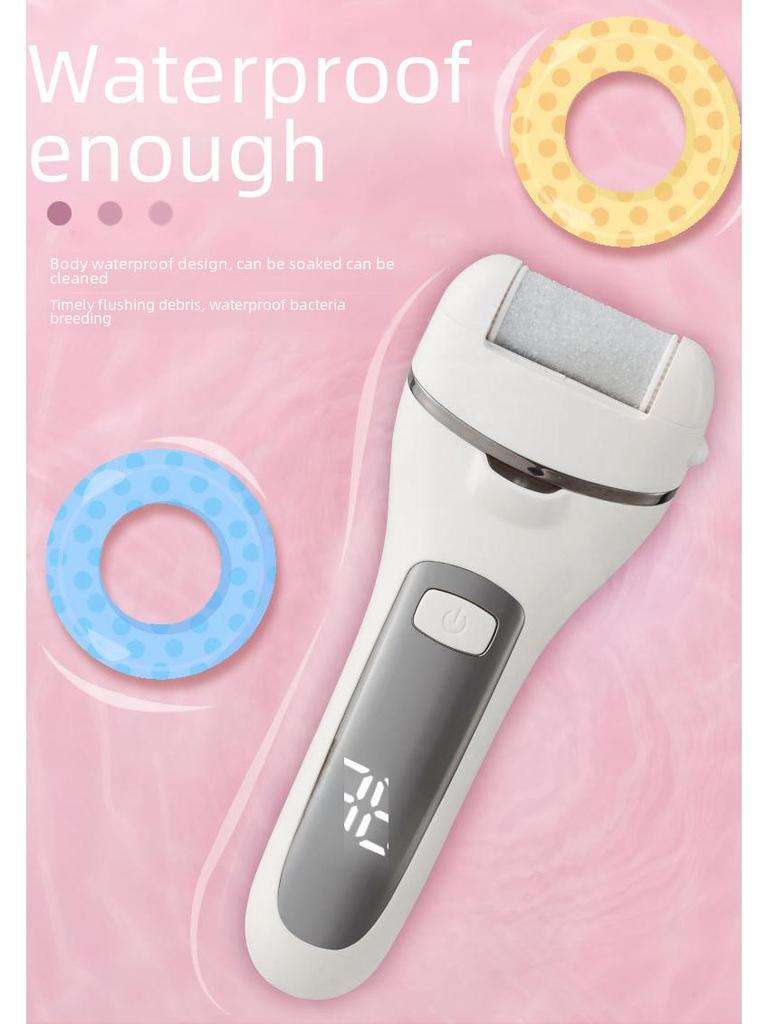 Electric Foot Grinder: Automatic Callus Remover for Pedicure, Washable Design.