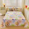 1pcs 100% Cotton Bed Sheet  Cartoon Animals Printed Double Top King Sheets for Girls Boys Kids Single Queen King Size Bed Linen