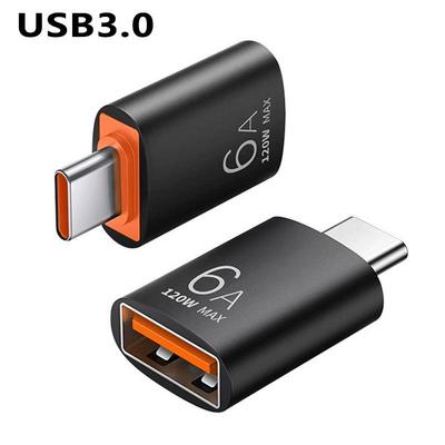Adattatore OTG USB 3.0 Tipo-C e Convertitore di Ricarica Rapida 6A per Telefoni Cellulari e Lettore di Schede