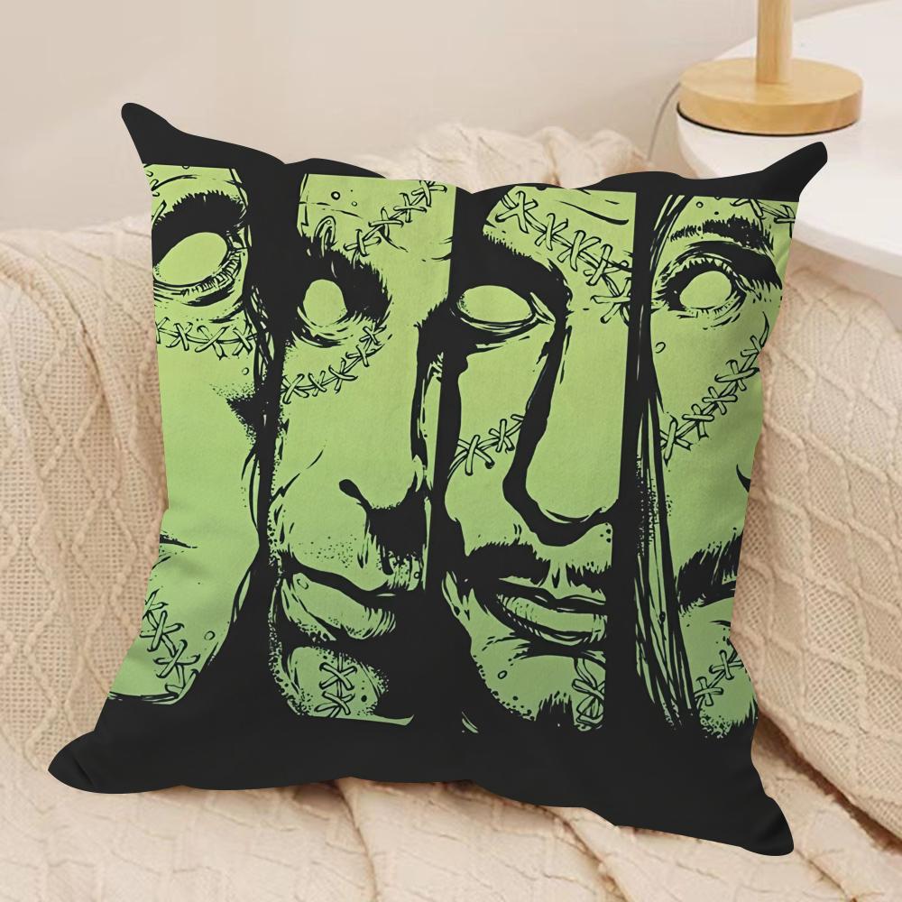 TType O Negative Cushion Cover Soft Plush Fabric DoubleSided Printed Cushion Covers for All Seasons Home Decor