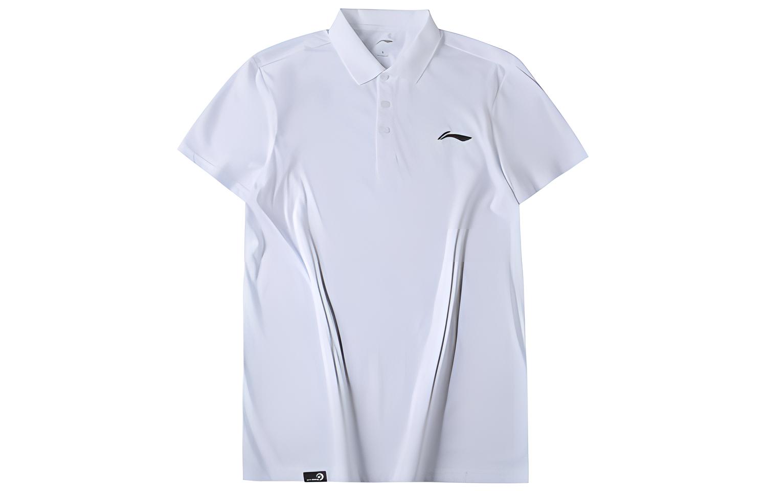 Li Ning Badminton Collection Polo Shirt Men s White APLR129-2 XXXL