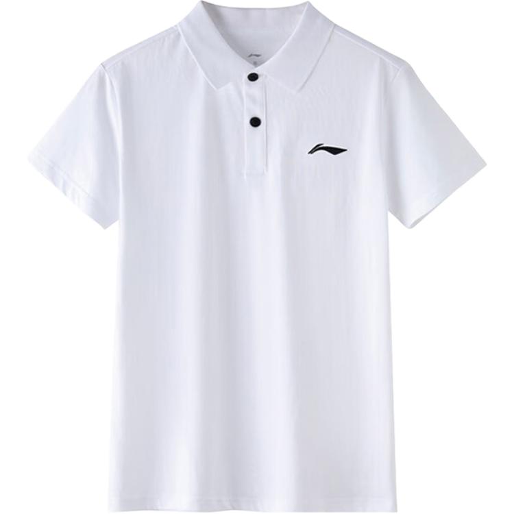 Li Ning Sports Lifestyle Series Polo Shirt Summer Fitness Business Casual Sports Suit Men tops APLU913-2+AKSU843-2