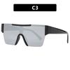 Damen Herren Vintage Retro Brille Unisex Big Frame Sonnenbrille Brillen