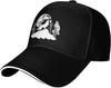 Wolf Howling Moon Landscape Baseball Cap Adjustable Polyester Casual Four Seasons Unisex Headwear