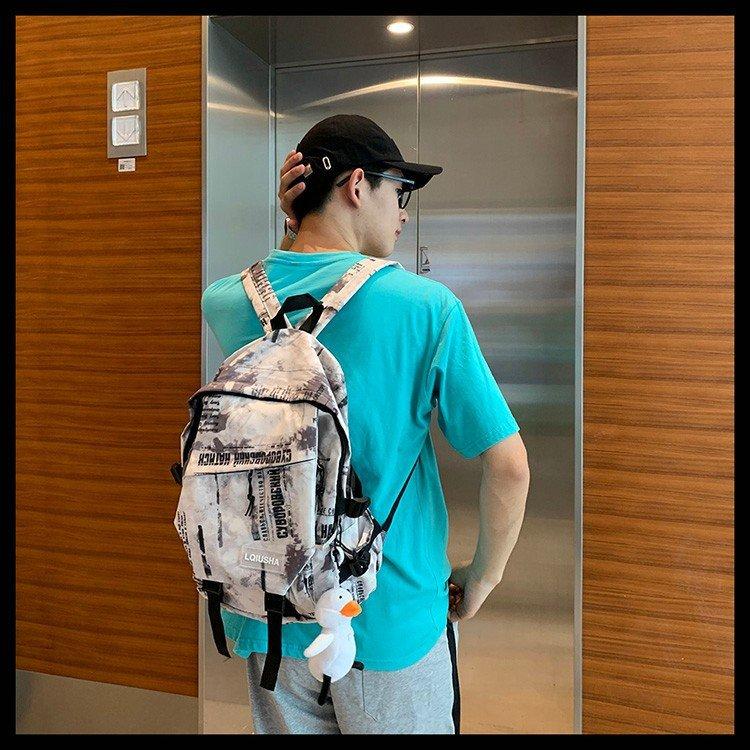 Schoolbag Trendy Versatile Student School Bag New Large Capacity Casual Backpack Harajuku Junior High School Student Backpack Female