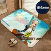 Super Sonico Manga Flannel Floor Mat Non-slip Absorbent Soft for Bathroom Bedroom Decor