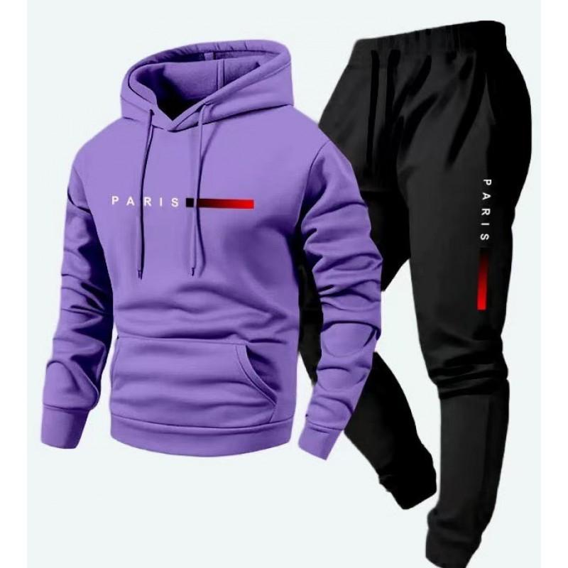 Completo felpa con cappuccio oversize da uomo Manica lunga Top Pantaloni Tuta casual invernale