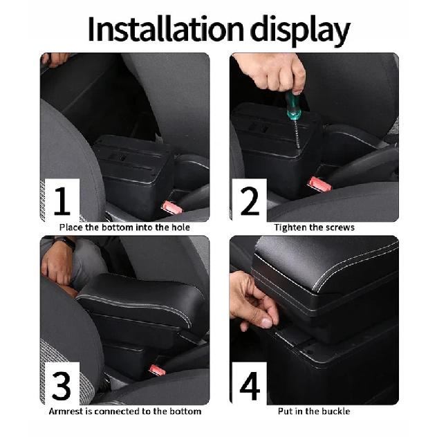 For KIA Rio 3 armrest box KIA K2 X-line Rio 3 2011 2012 2013 2014 2015 2016 car armrest accessories interior Storage box
