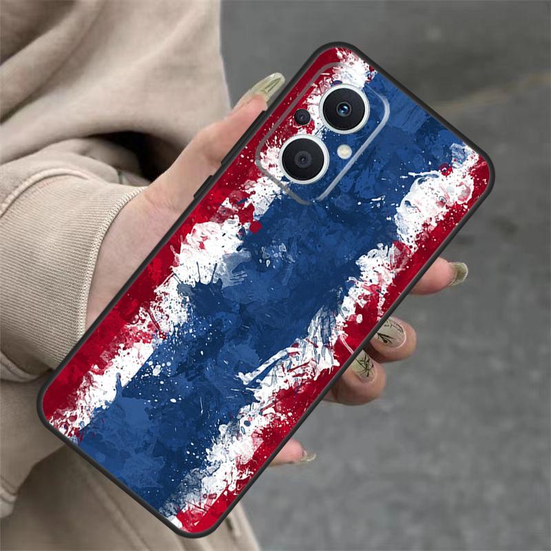 Thailand Flag Map Case For OPPO Reno 14F 13F 12F 11F 10 12 13 14 Pro 7 8 Lite OPPO Find X5 X6 X8 X9 Pro Cover