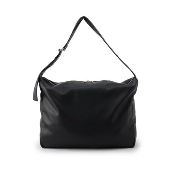 TK Takeo Kikuchi Lockere Große Umhängetasche, Crossbody-Tasche, Passt für A3-Dokumente, Damen, Schwarz (719) 97901327