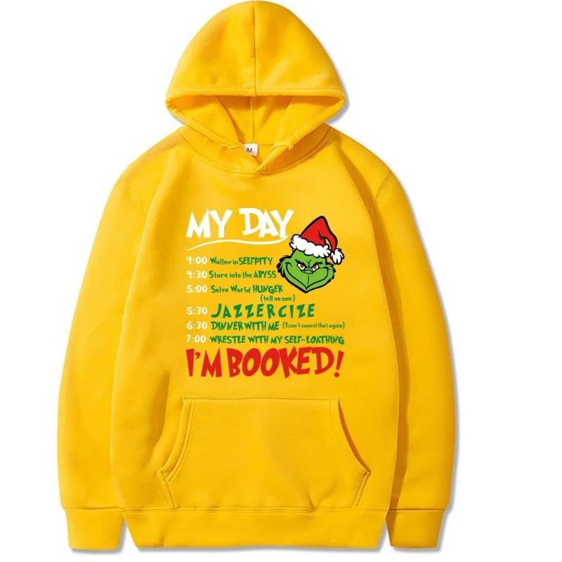 Grünhaarige Monster Druck Weihnachtsgeschenke Hoodie Herren Hoodies Kinder Kapuzenpullover Lässiger Pullover