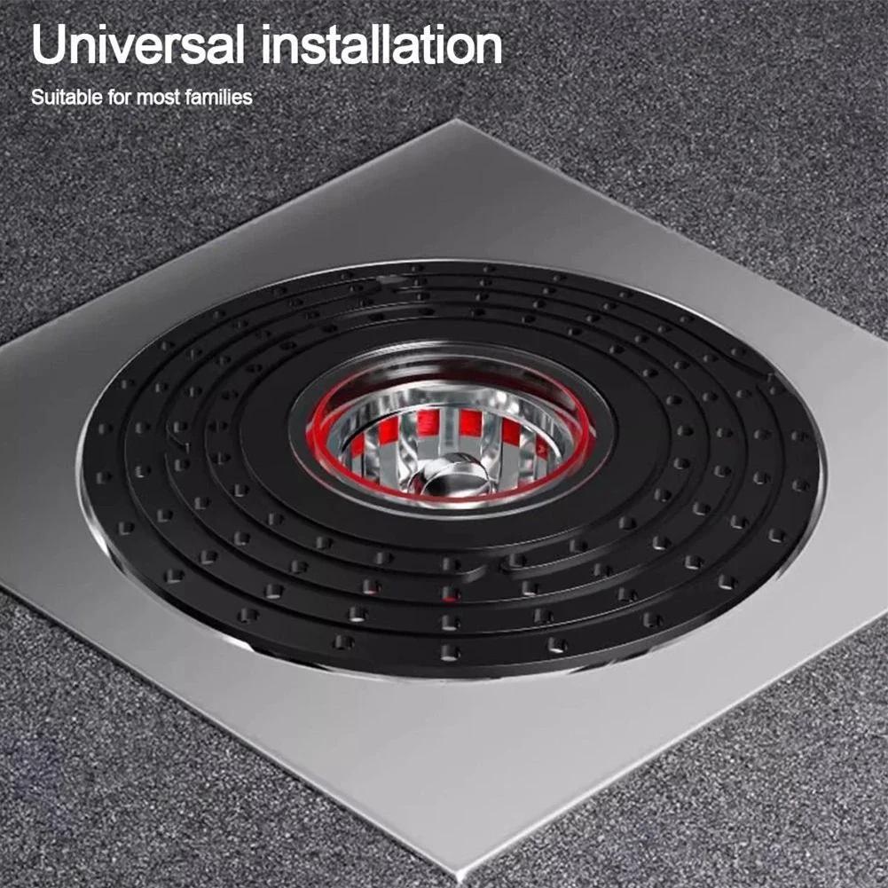 Bathroom Floor Drain Core Shower Floor Strainer Cover Toilet Sewer Anti-Odor Plug ABS Shower Hair Capture Anti-Clogging Drain