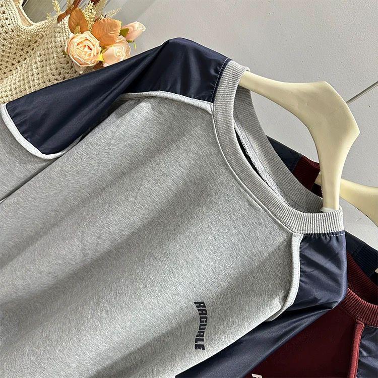 Felpa da Donna Cotone Oversize Larga Girocollo Casual Pullover Manica Lunga Felpa Invernale Top