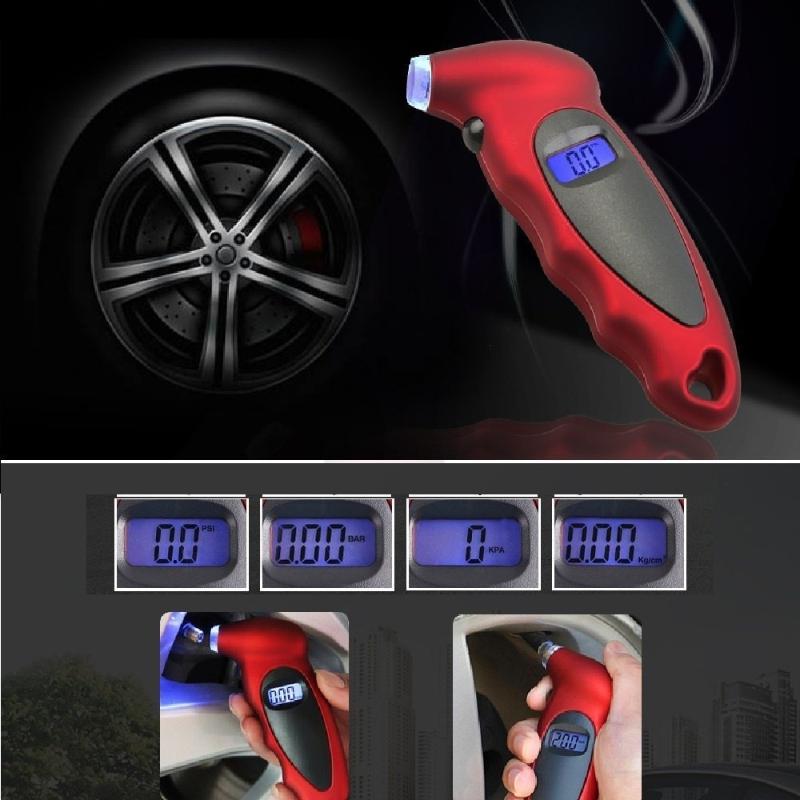 2025  Tire Pressure Gauge With Backlight - High-Precision Digital Lcd Display For Car Safety, Emergency & Maintenance Tool