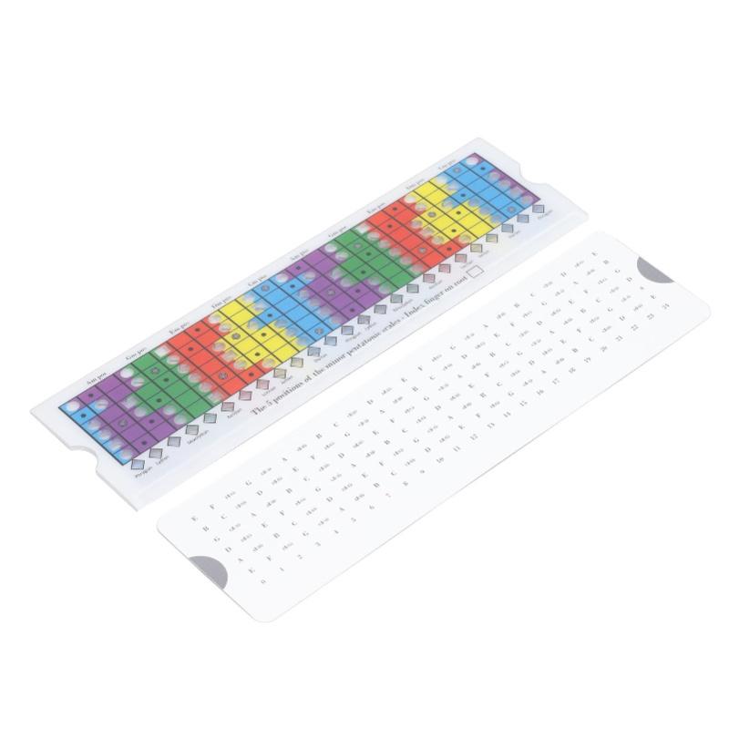 Guitar Pentatonic Sliding Ruler Plastic Multi Color Guitar Scales Sliding Ruler For Beginners