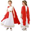 Girls Halloween Carnival Ancient Greek Roman Athena Goddesses Princess Queen Costume Greece Beauty Toga Worship Choir Dress Robe