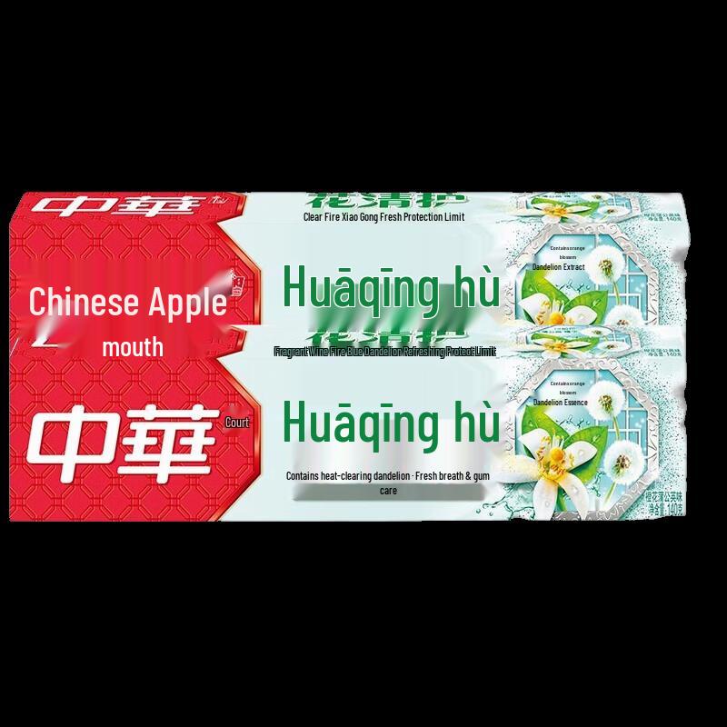Zhonghua Hua Qing Hu Orange Blossom Dandelion Toothpaste