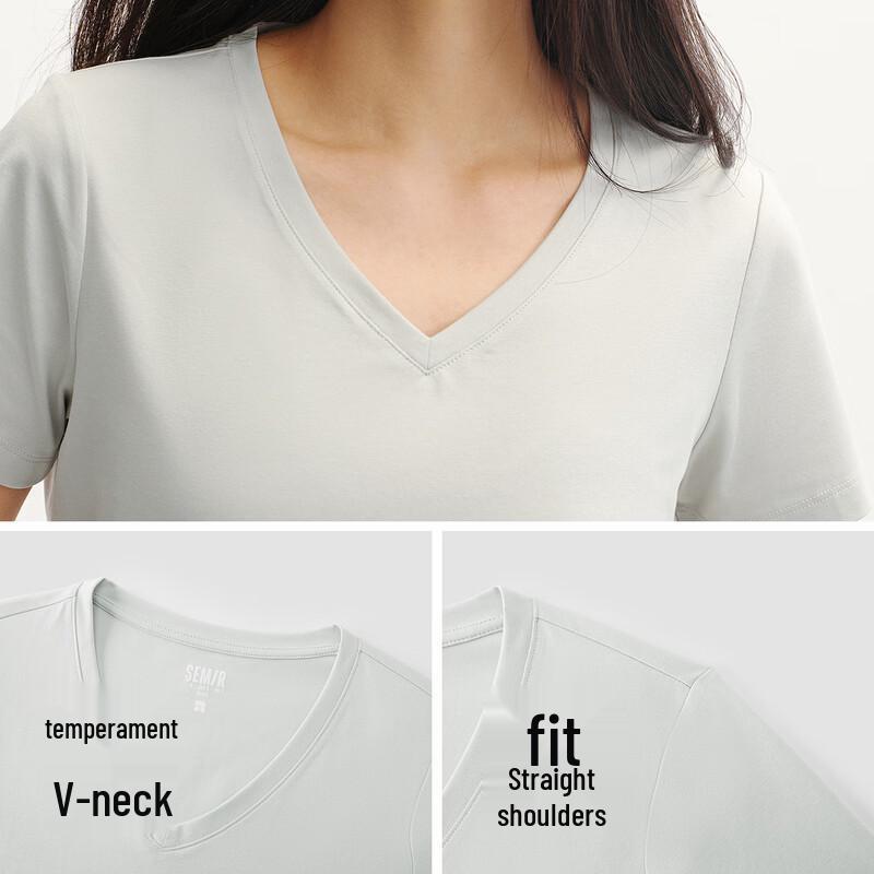 Semir Women's V-Neck Cooling Short Sleeve T-Shirt